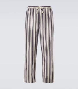 Orlebar Brown Orlebar Brown Sonoran striped cotton straight pants