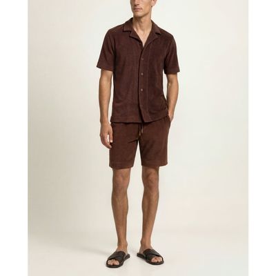 Orlebar Brown Orlebar Brown Terry Resort Relaxed Fit Cotton Towelling Polo Shirt