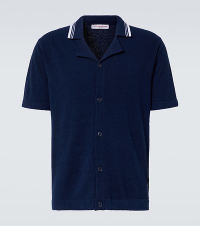 Orlebar Brown Orlebar Brown Tiernan cotton-blend bouclÃ© shirt