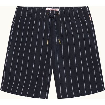 Orlebar Brown Orlebar Brown Trevone Towelling Classic Fit Stripe Towelling Sweat Shorts