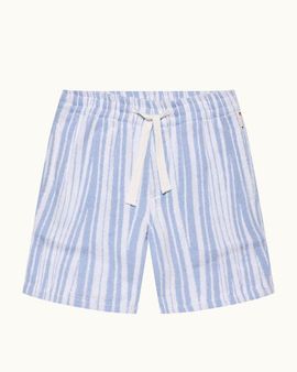Orlebar Brown Orlebar Brown Trevone Towelling Classic Fit Towelling Crossover Stripe Shorts