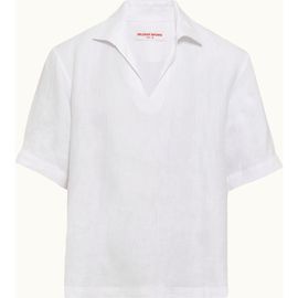 Orlebar Brown Orlebar Brown Vincent Linen Relaxed Fit Overhead Linen Shirt