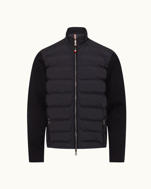 Orlebar Brown Orlebar Brown Wallace Down Quilted Knitted Sleeve Merino Jacket