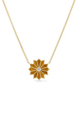 Orly Marcel Orly Marcel Mini Sacred Flower Pendant Necklace