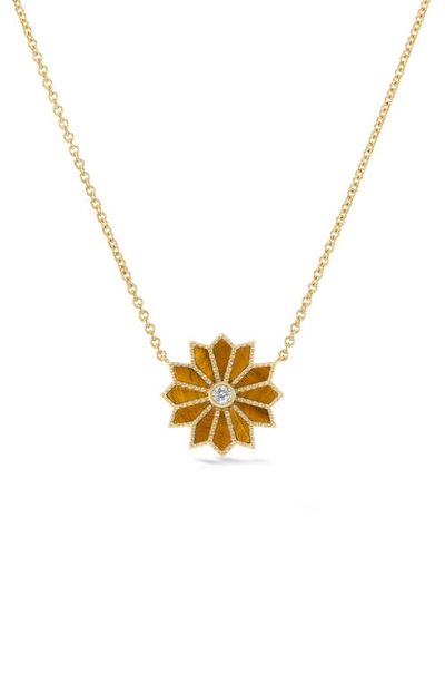 Orly Marcel Orly Marcel Mini Sacred Flower Pendant Necklace