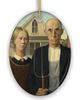 OrnamentallyYou OrnamentallyYou American Gothic Farmhouse Ceramic Ornament - 1
