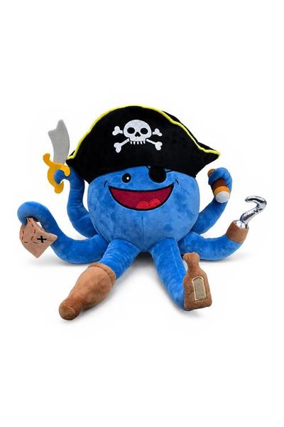 OrnamentallyYou OrnamentallyYou Captain Wavy Jones Pirate Octopus Plush Toy
