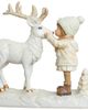 OrnamentallyYou OrnamentallyYou Charming Deer And Little Girl Figurine - 1