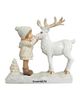 OrnamentallyYou OrnamentallyYou Charming Deer And Little Girl Figurine - 2