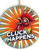 OrnamentallyYou OrnamentallyYou Cluck Happens Retro Rooster Ornament - 1
