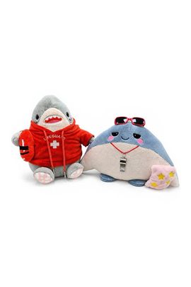 OrnamentallyYou OrnamentallyYou Finn And Ray Lifeguard Shark And Stingray Plush Toy