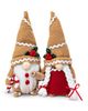 OrnamentallyYou OrnamentallyYou Gingerbread Baker Candy Cane Christmas Plush Gnome Set - 1