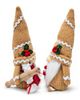 OrnamentallyYou OrnamentallyYou Gingerbread Baker Candy Cane Christmas Plush Gnome Set - 2