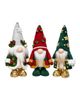 OrnamentallyYou OrnamentallyYou Holly Jolly Red Green Silver Christmas Plush Gnome Set - 1