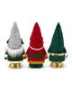 OrnamentallyYou OrnamentallyYou Holly Jolly Red Green Silver Christmas Plush Gnome Set - 3