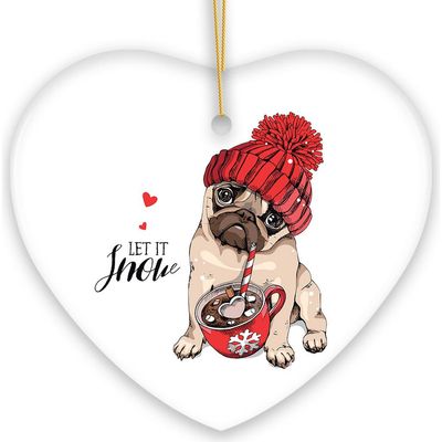 OrnamentallyYou OrnamentallyYou Let It Snow Pug