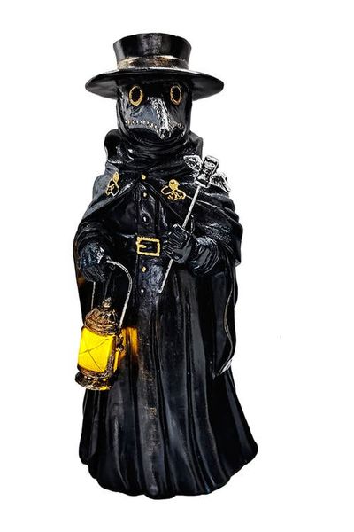 OrnamentallyYou OrnamentallyYou Plague Doctor Creepy Home Figurine
