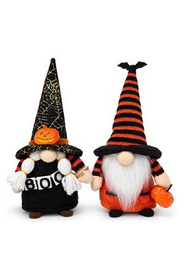 OrnamentallyYou OrnamentallyYou Pumpkin Trick Or Treat Halloween Plush Gnome Set