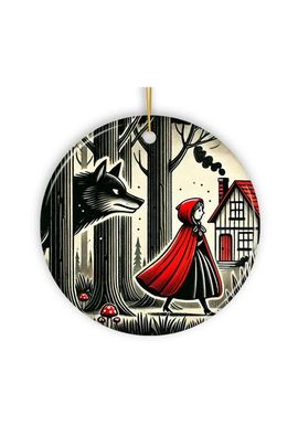 OrnamentallyYou OrnamentallyYou Red Riding Hood Haunted Woods Ornament - Version 3