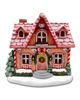 OrnamentallyYou OrnamentallyYou Sparkling Pink Winter Magic Lighted Gingerbread House - 1