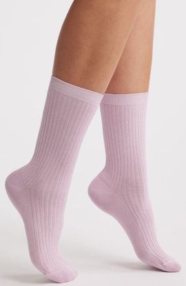 Oroblu Oroblu Brilliant Metallic Rib Crew Socks