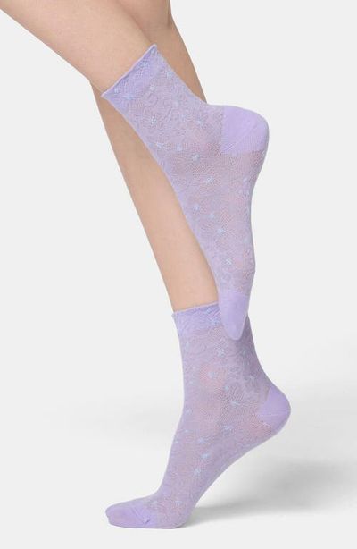 Oroblu Oroblu Floral Jacquard Crew Socks