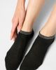 Oroblu Oroblu Metallic Cuff Cotton Blend Pointelle No-Show Socks - 2