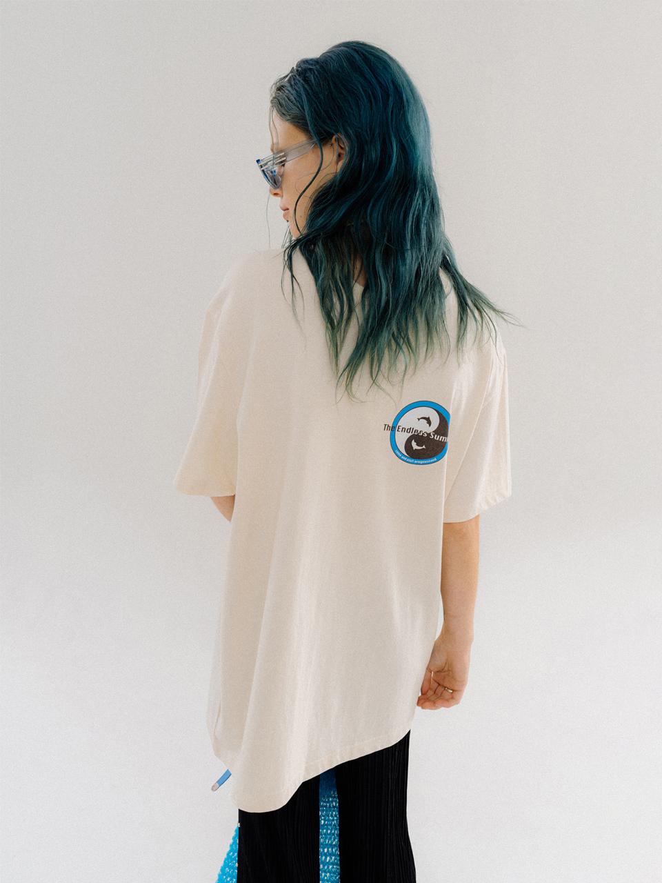 orogee Dolphin Freedom Two-way T-shirt [Cream]