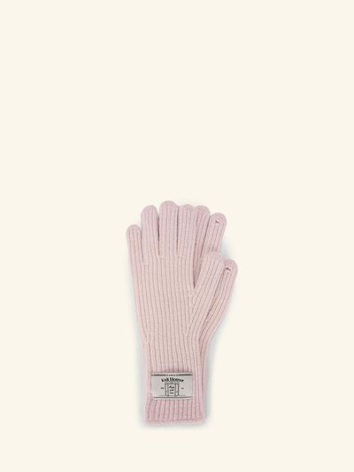 ORYANY Fingerhole Ribbed Knit Long Gloves [Baby Pink] (OBFXGV04)