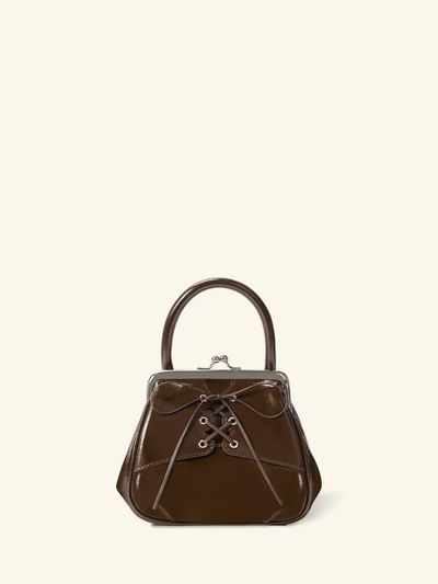 ORYANY Lace-Up Mini Tote OBFBTT29_CAMEL BROWN