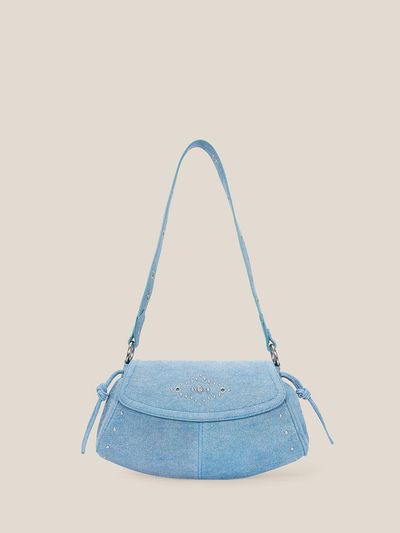 ORYANY Moroccan Studded Leather Shoulder Bag [Denim Blue] (OCSBSD05)