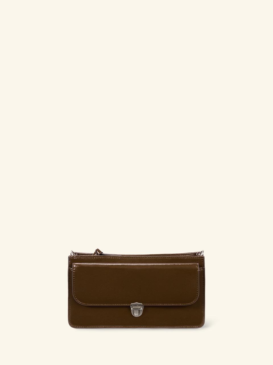 ORYANY Vintage Lock Phone Wallet OBFPPW10_CAMEL BROWN