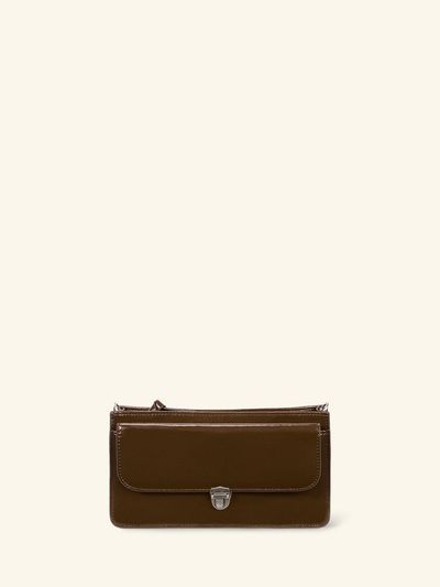 ORYANY Vintage Lock Phone Wallet OBFPPW10_CAMEL BROWN