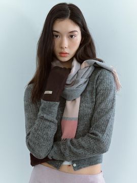 ORYANY Wool Cashmere Fingerhole Short Gloves [BROWN]