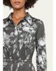 Oscar de la Renta Chine Peony Print Cotton Belted Midi Shirtdress - 5