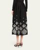 Oscar de la Renta Fern Embroidered Midi Party Skirt - 4