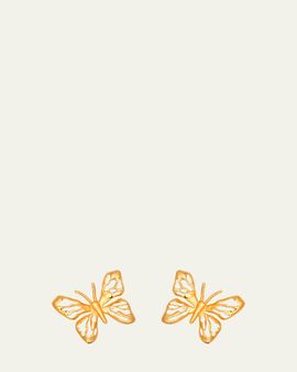 Oscar de la Renta Lace Butterfly Earrings