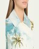 Oscar de la Renta Long-Sleeve Landscape-Print Double-Breasted Jacket - 5
