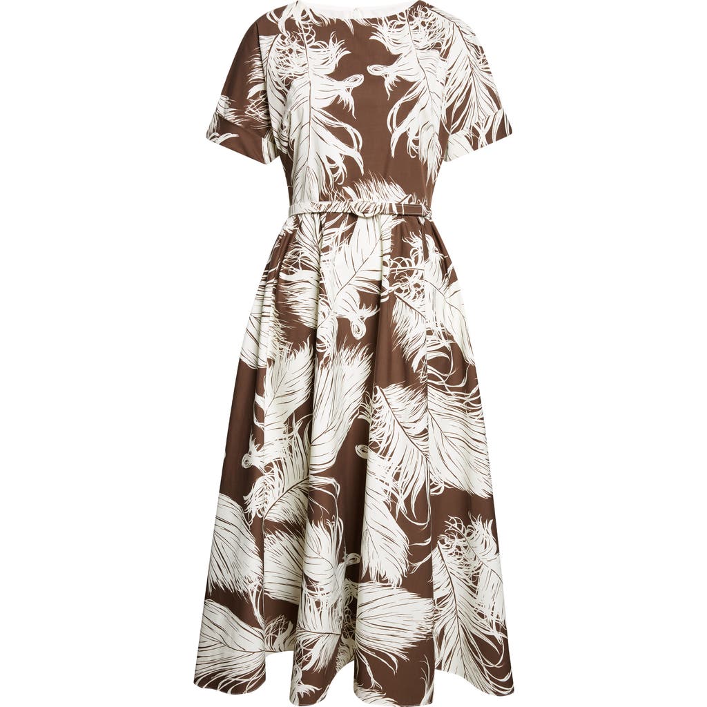 Oscar de la Renta Oscar de la Renta All Over Feathers Dress