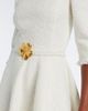 Oscar de la Renta Oscar de la Renta Belted fringed bouclÃ© midi dress - 5