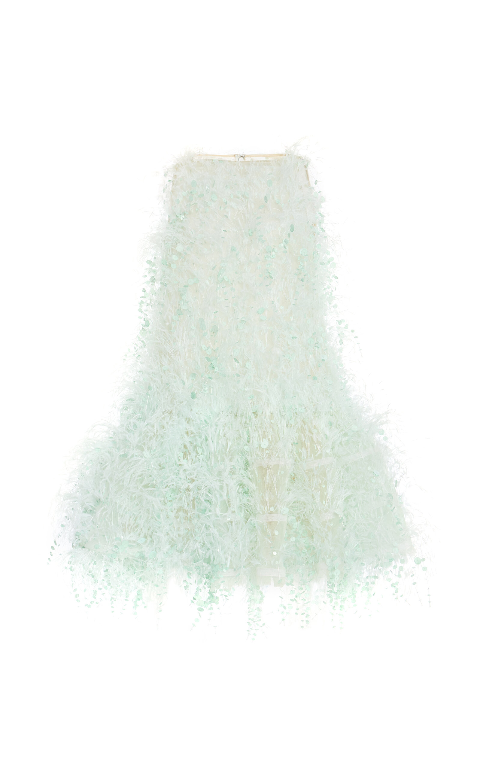 Oscar de la Renta Oscar de la Renta BubbleHem Point D'esprit Mini Dress Green