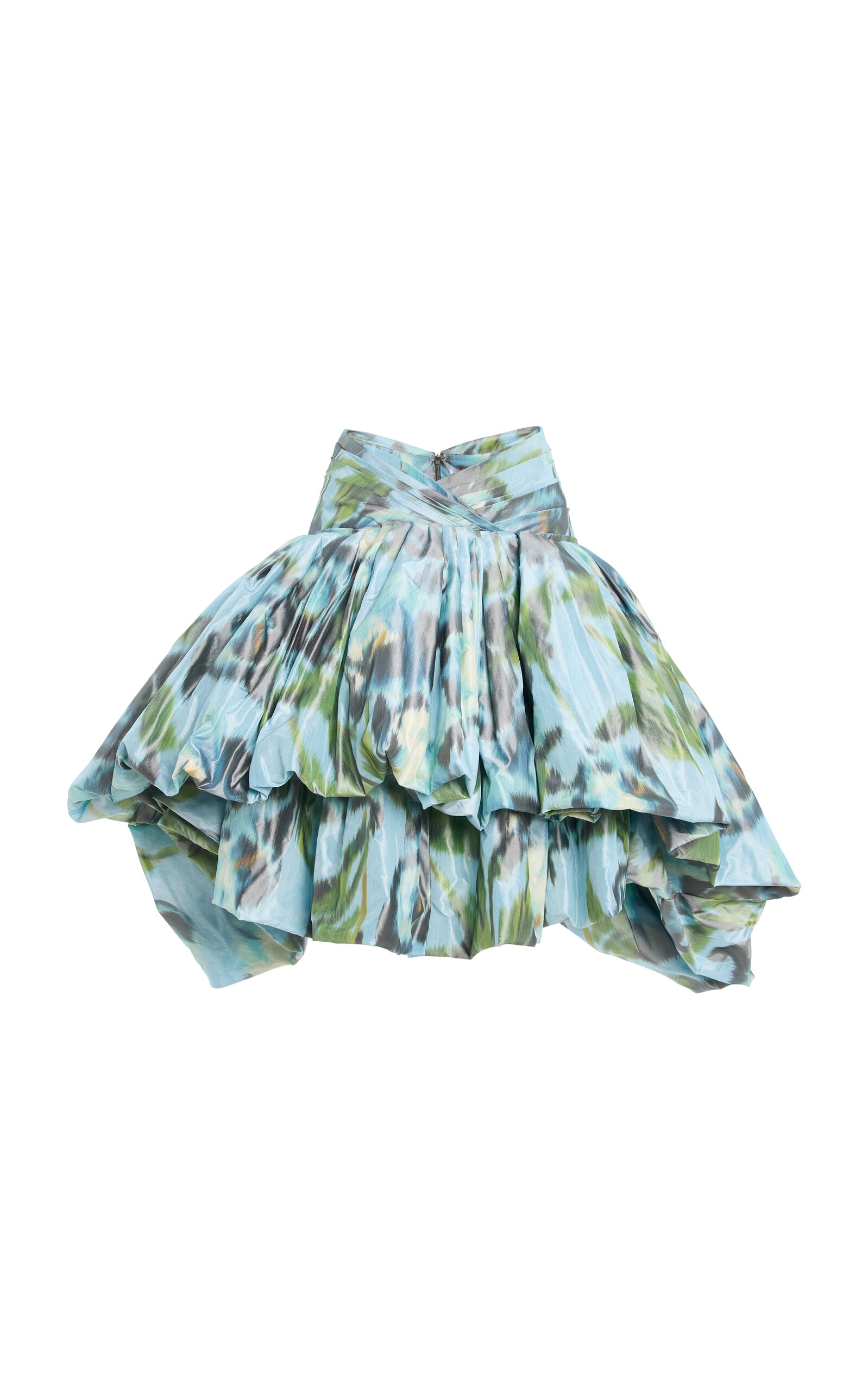 Oscar de la Renta Oscar de la Renta BubbleHem SilkChine Mini Skirt