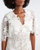 Oscar de la Renta Oscar de la Renta Caped floral guipure lace gown - 3