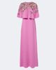 Oscar de la Renta Oscar de la Renta Caped floral silk-blend georgette gown - 1