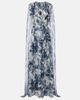 Oscar de la Renta Oscar de la Renta Caped silk gown - 1