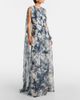 Oscar de la Renta Oscar de la Renta Caped silk gown - 2