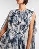 Oscar de la Renta Oscar de la Renta Caped silk gown - 3