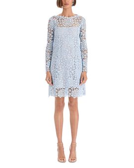 Oscar De La Renta Oscar de la Renta Chrysanthemum 3D Guipure Dress