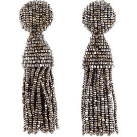 Oscar de la Renta Oscar de la Renta Classic Short Tassel Drop Clip Earrings