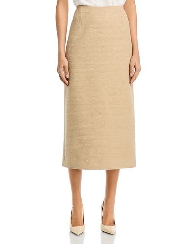 Oscar De La Renta Oscar de la Renta Cotton Wool Tweed Pencil Skirt